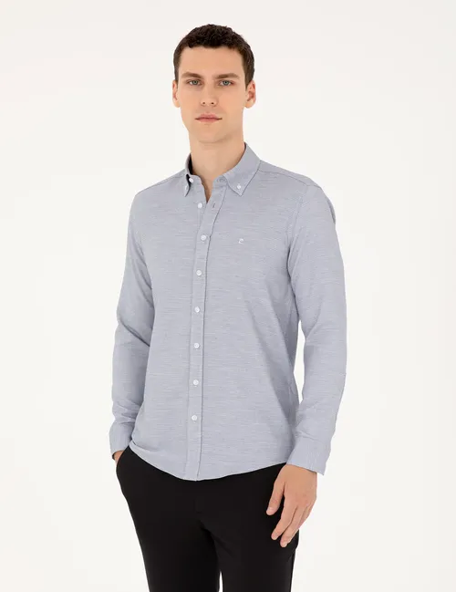 Slim Fit uzyn ýeňli goýy gök köýnekçe - 24649517
