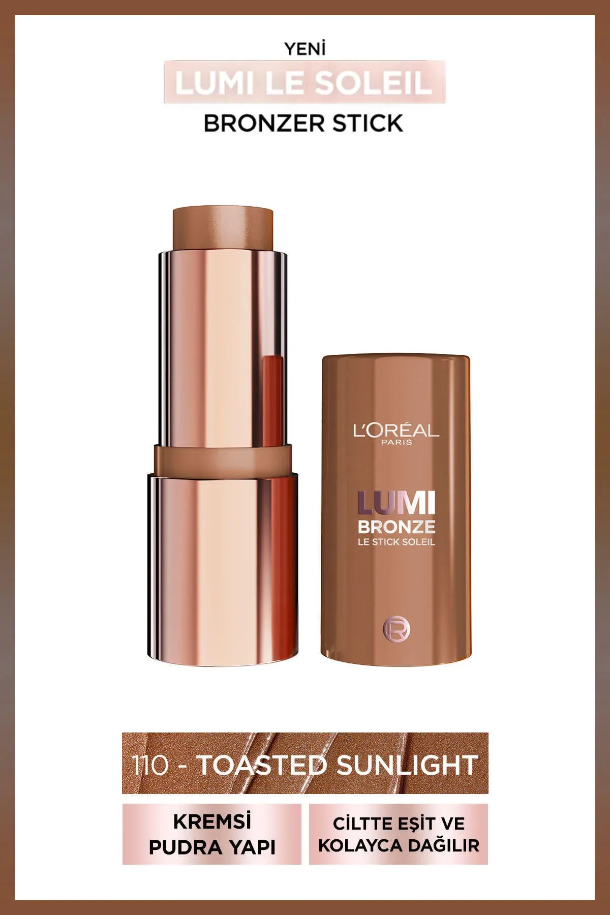 L'Oréal Paris Lumi bronzer stigi 110 Toasted Sunlight - öwüşgünli tebigy bronz effektli - 35856805 — surat 1/8