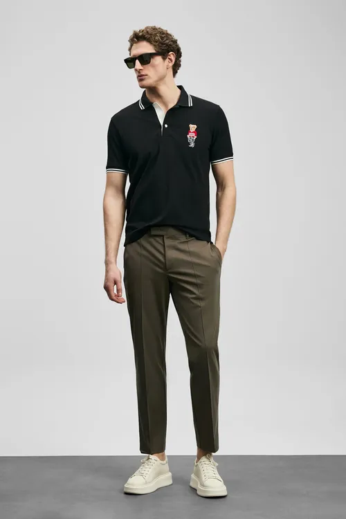 Sam smart erkek chino şalbar slim fit toprak - 36639234