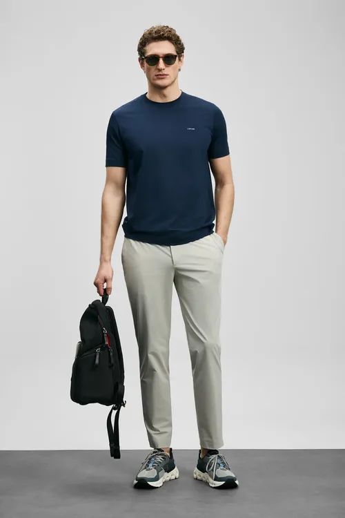 Daxon smart erkek chino şalbar slim fit daş - 36639203
