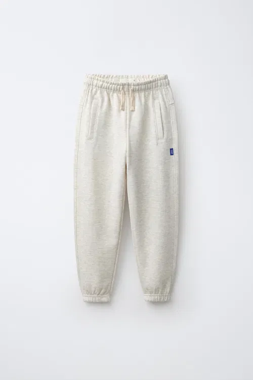 Belligi detally ýönekeý jogger jalbar - 37211524