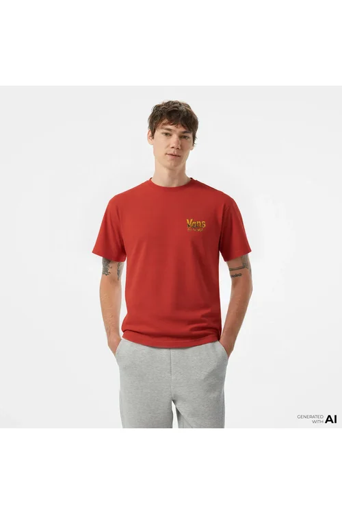 Vans Z Legacy Loose Ss erkekler üçin gyzyl reňkli futbolka - 33192979