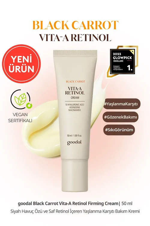 Retinol we gara käşirli ýaşardyjy krem (50 ml) - 27731883