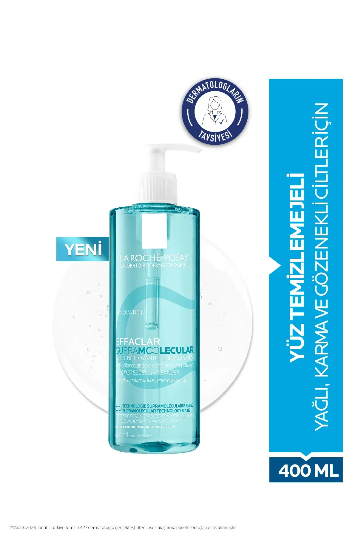 Garyndy we ýagly deriler üçin petige garşy ýüz ýuwmak geli Effaclar Supramolecular 400 ml - 36640876 — surat 1/8