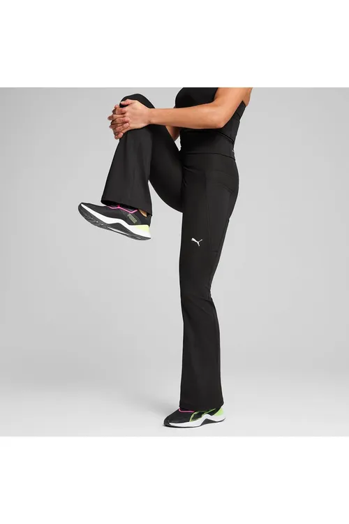 Aýallar üçin balagy aşak giňelýän sport balagy Tad Essential Bootcut, gara - 36644494