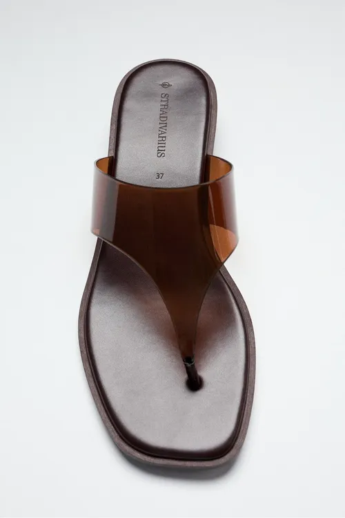 Winil barmak arasy düz sandal - 36641037