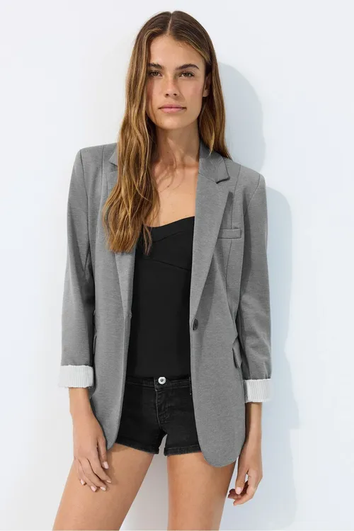 Esasy trikotaj blazer kurtka - 36641050