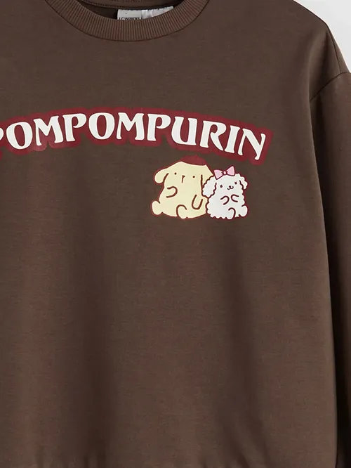 Tegelek Ýaka Pompompurin Şekilli Gyz Çaga Sweatshirt - 29574571 — surat 3/3
