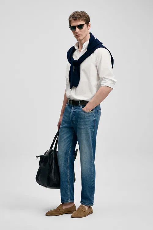 Mıguel Erkek Basic Köýnek Regular Fit Ak - 37212635 — surat 2/6