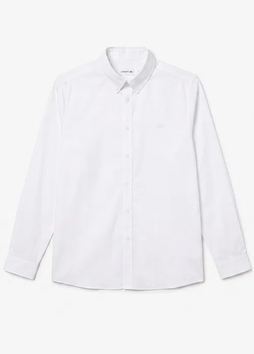 Ak slim fit ilmejikli ýakaly uzyn ýeňli erkek köýnegi - 37220068