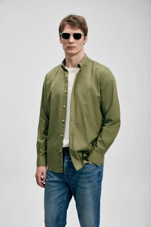 Mıguel Erkek Basic Köýnek Regular Fit Ýaşyl - 37212639