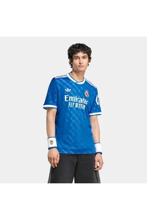 Erkekler üçin gök üçünji adidas Real Madrid 25-26 futbol formasy - 31675666