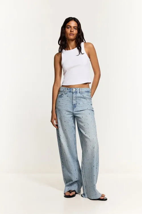 Ýalpyldawuk wide leg jean - 35487901