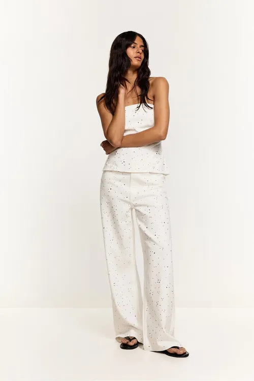 Ýalpyldawuk wide leg jean - 35487917