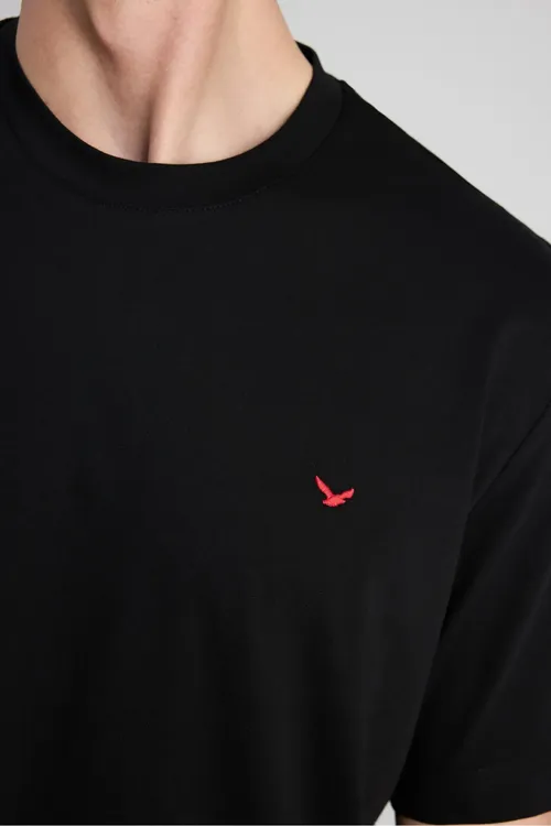Ds Damat regular fit gara keşdedelenen 100% pagta süprem t-shirt - 35489074 — surat 2/6