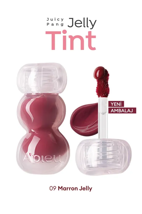 Tebigy we ýalpyldawuk görnüş beriji gel gurluşly tint APIEU Juicy Pang Jelly Tint (09 Marron Jelly) - 36555478