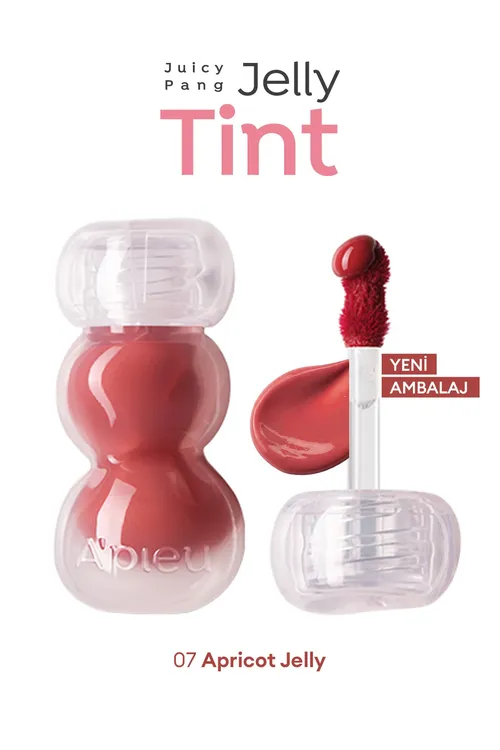 Tebigy we ýalpyldawuk görnüş beriji gel gurluşly tint APIEU Juicy Pang Jelly Tint (07 Apricot Jelly) - 36555522