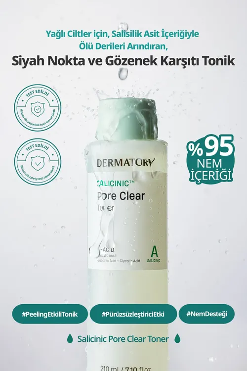 Salisil kislotaly, artykmaç ýagy arassalaýan, gözeneklere garşy tonik Salicinic Pore Clear Toner - 35917255