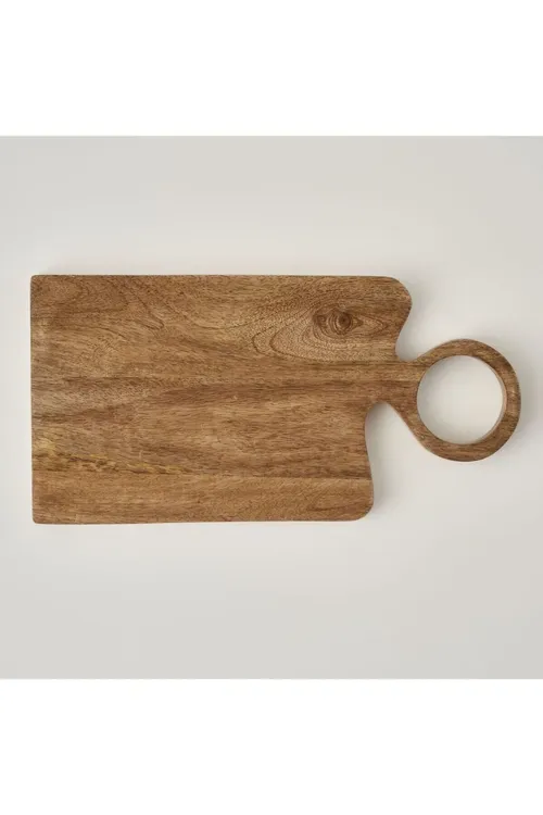 Adrien mango agajyndan goňur reňkli kesim tagtasy, 38x20 sm - 29871489