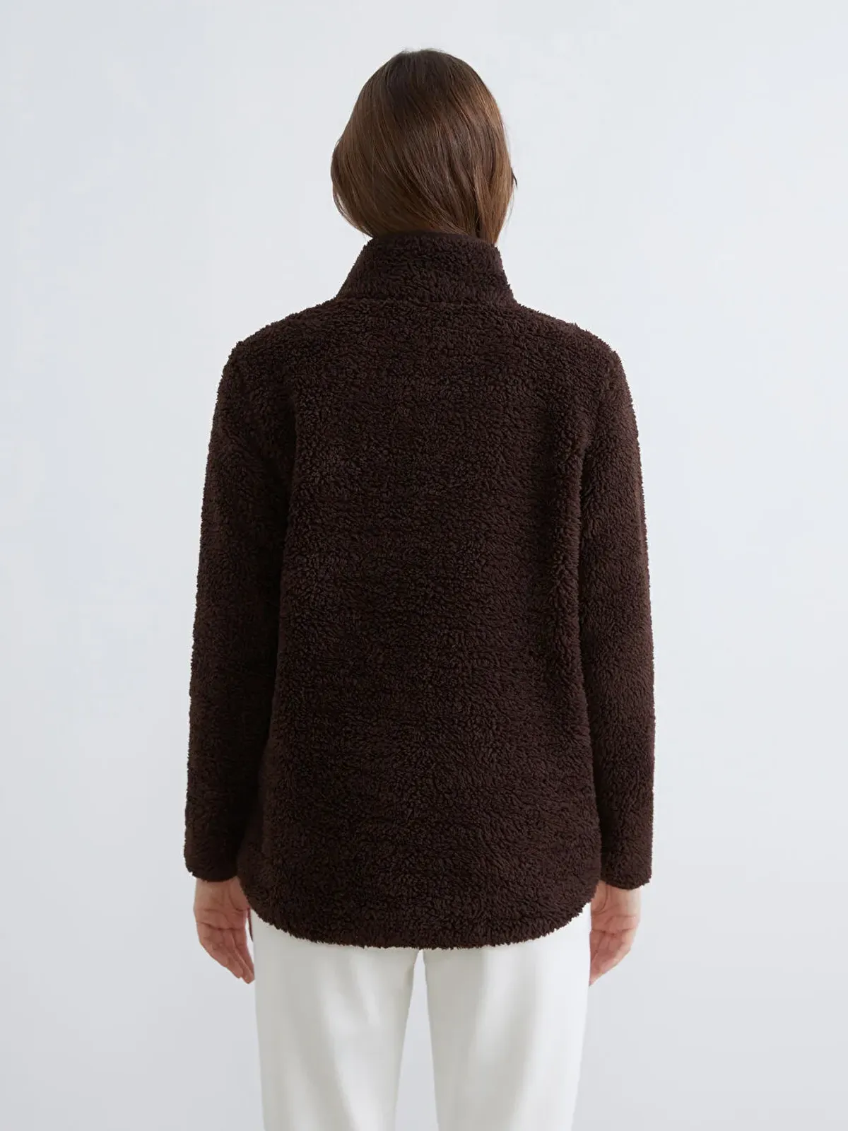 Dik Ýaka Polar Gyz-gelin Sweatshirt - 29828910 — surat 4/6