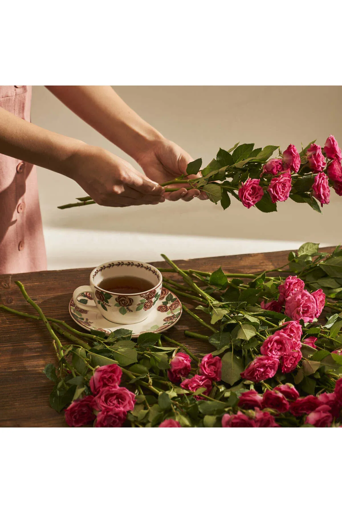Rose farfor çaý käseleriniň toplumy, 270 ml - 29871199 — surat 2/3