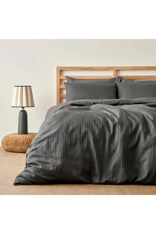 Matsu 100% satin düşek daşlarynyň toplumy, antrasit - 29871289