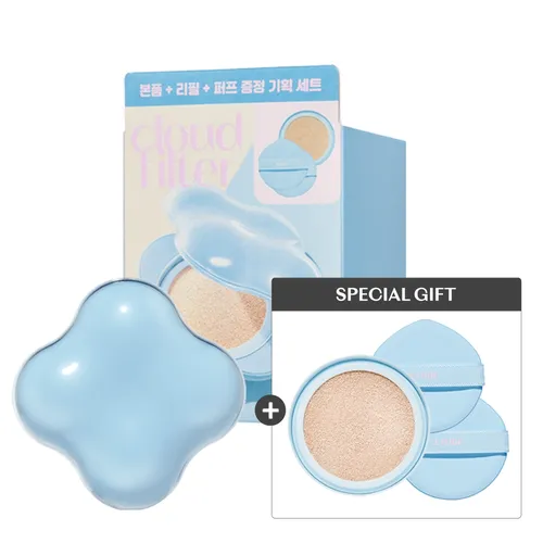 Ýüz üçin tonal kuFormat krem Etude Cloud Filter Cushion 17 Fair ätiýaçlyk blogy bilen - 36558488