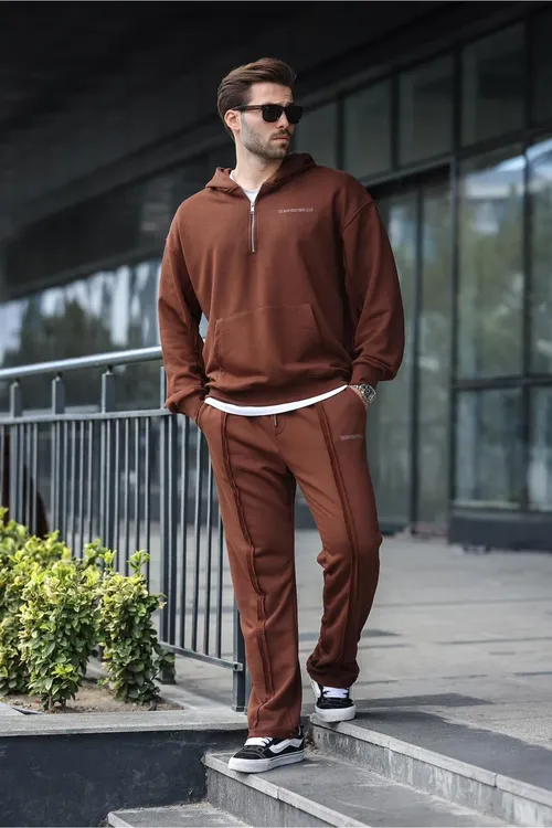 E7332 sydyrmaly we başlygy bolan erkek sport kostýumy - 29654724