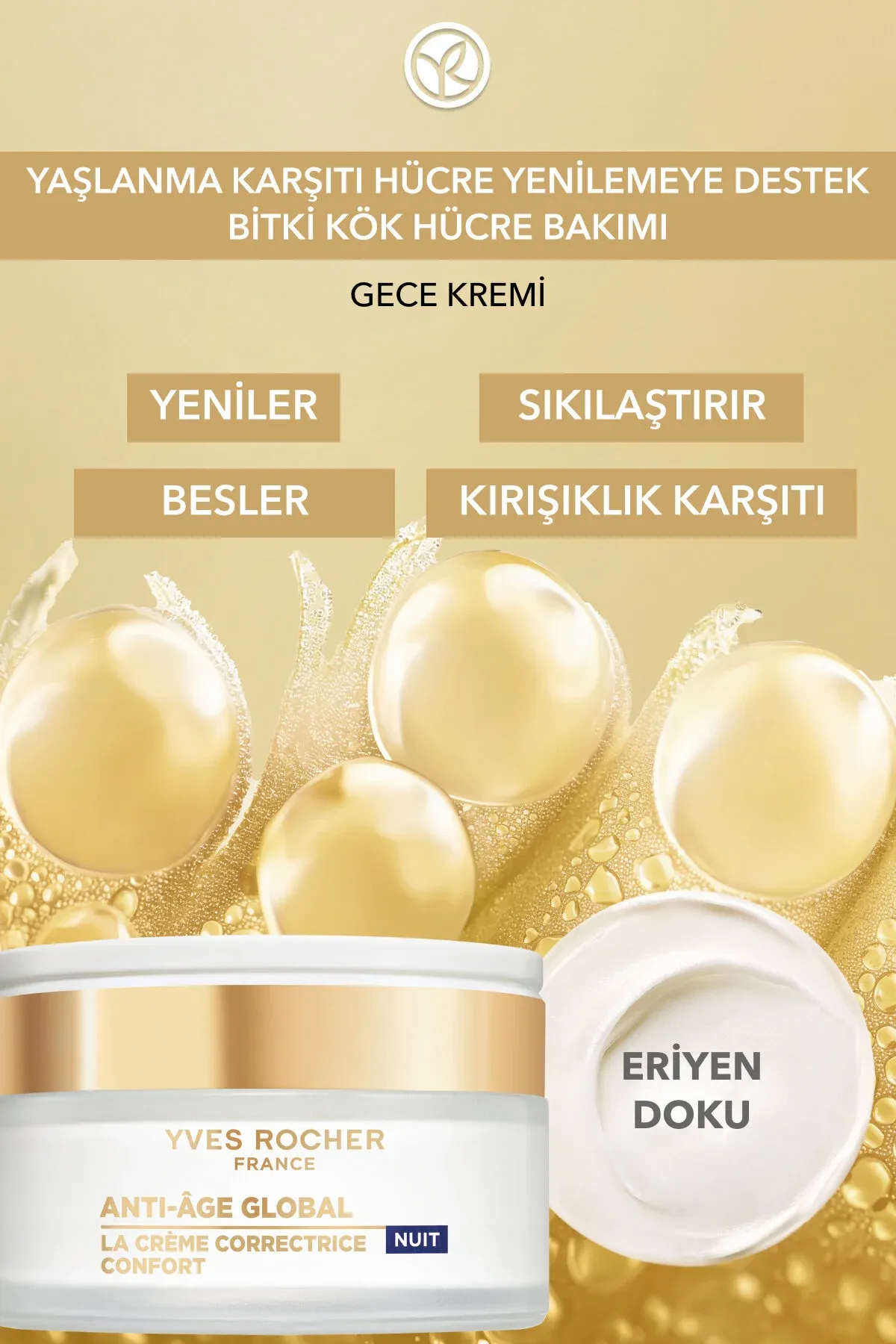Gijeki krem - şia ýagy we E witamini - garramaga garşy ösümlik özen öýjükli ideg Anti Age Global 50 ml - 34139272 — surat 2/8