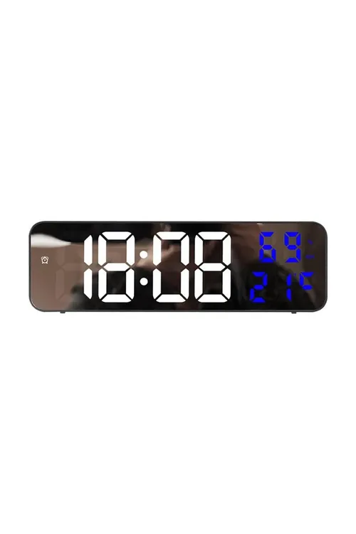 Termometrli we gigrometrli stol we diwar LED sagady, goýy gök - 28186586