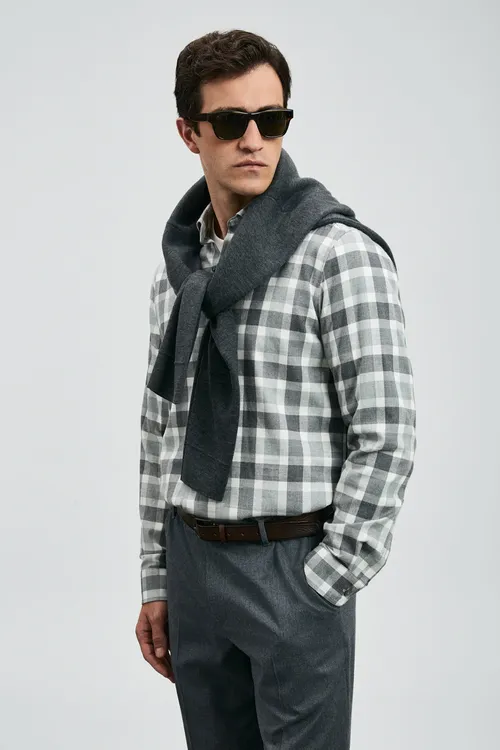 Quel Erkek bazowy köýnegi Regular Fit çal - 29898621