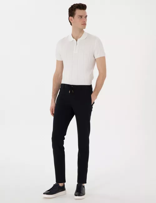 Goýy gök Slim Fit jogger kanwas balagy - 27265210