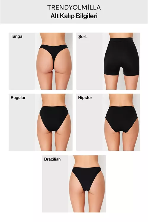 Ýaşyl straplez, gül aksesuarly, pencereli (cut out) regular suwa düşülýän lybas TBESS25MA00102 - 27279513 — surat 5/5