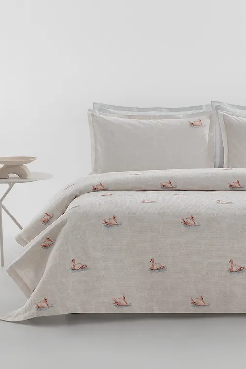 Folia nagyşly 100% pagta iki adamlyk pike toplumy - Ekru - 35806604