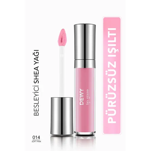 Flormar Dewy Lip Glaze Dodak ýalpyldawugy 014 Soft Pink - 36569009