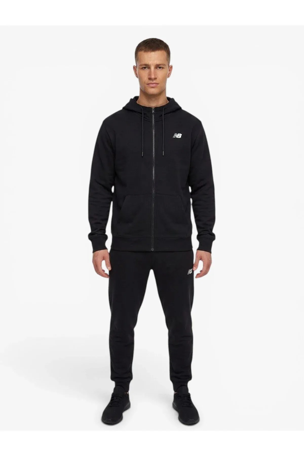 NB LIFESTYLE MEN FULL ZIP Erkek gara doly sydyrmaly switşoty - MNJ3646 - 36651628 — surat 2/4