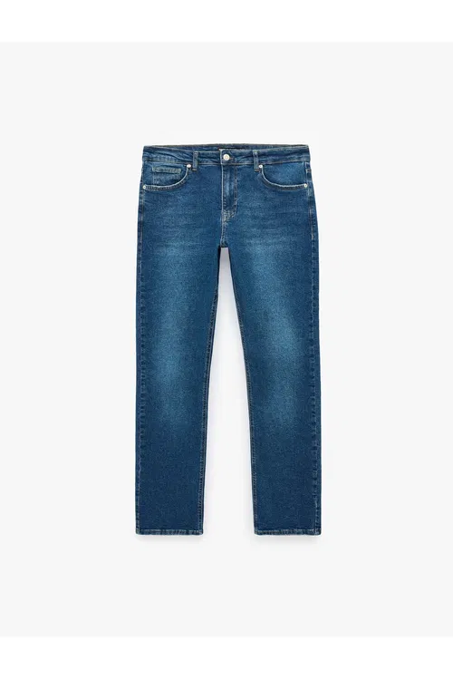 Adaty billi, gapjygy bolan, pagta matadan tikilen Straight Fit jins balak - Mark Jean - 37236600