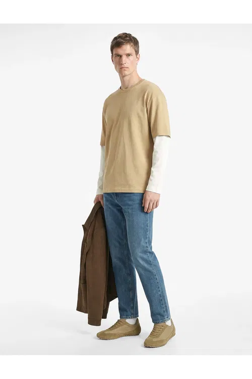 Adaty billi, gapjygy bolan, pagta matadan tikilen Straight Fit jins balak - Mark Jean - 37237404 — surat 3/8