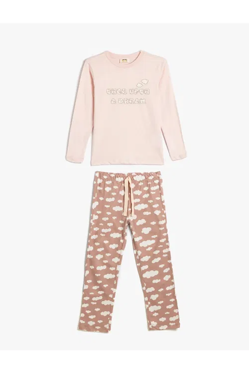 Pagta Bulut Nagyşly Ýeňli Pijama Üsti Aşagy - 37239445