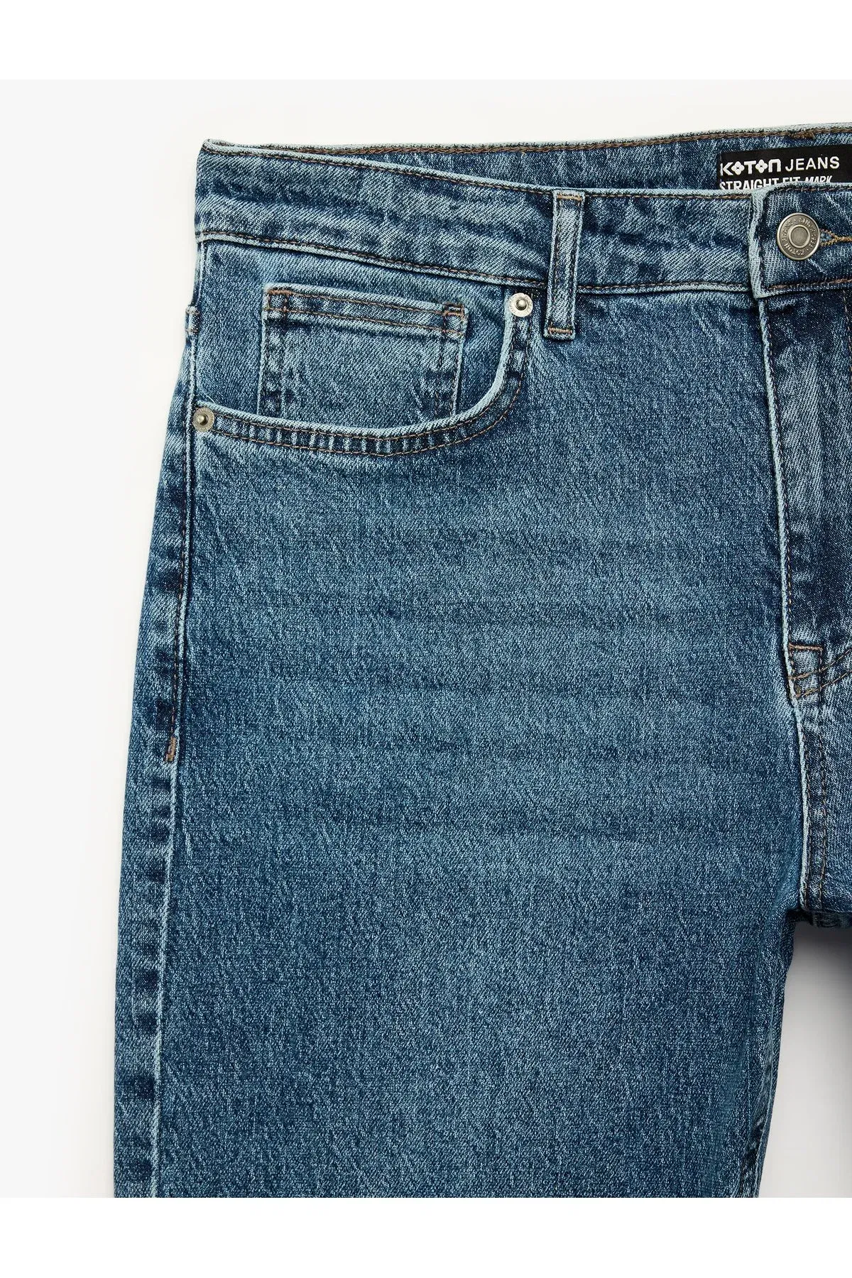 Adaty billi, gapjygy bolan, pagta matadan tikilen Straight Fit jins balak - Mark Jean - 37237404 — surat 7/8