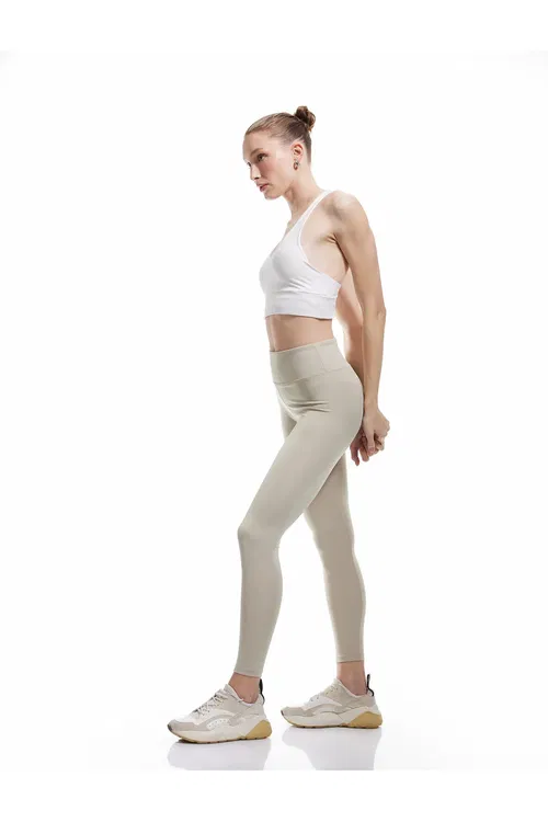 Bezeg tikinli Skinny Fit sport leggings balagy - 37239356