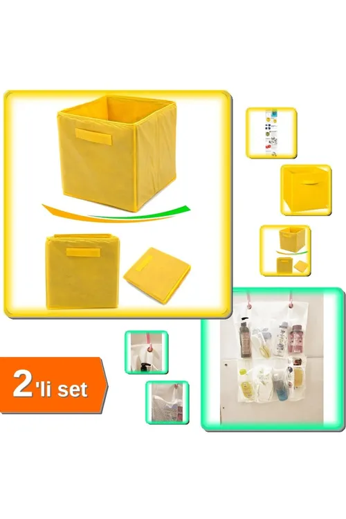 Sary köp maksatly şkaf içi tertipleýji guty + 8 jübüli bäbek sallançak tertipleýji asylýan — 2-li toplum V2P6D5 - 33332258
