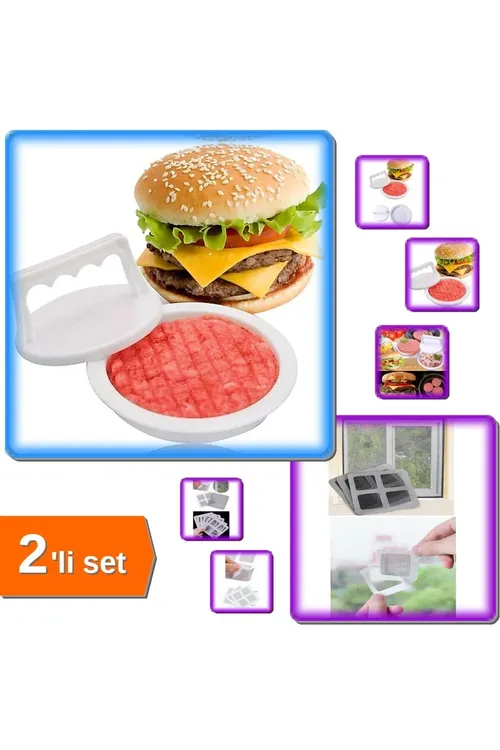 2-li toplum: Gamburger presi we kotlet galyby + 10 sany ýelmeşýän kesilip bilinýän siňeklik abatlaýyş lenti - 33334516