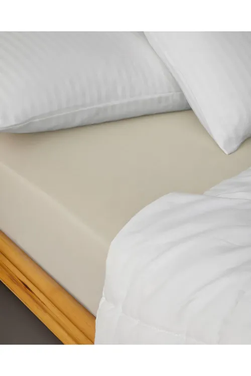 Novella Premium Soft Cotton Bir adamlyk Plus rezinkaly düşek 120x200 sm, krem - 34039464 — surat 4/7