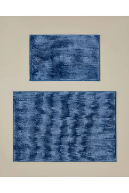 Macaroni Taýmaz dabany bolan hammam düşekçesi toplumy 60x90 + 40x60 sm, gök - 34039431