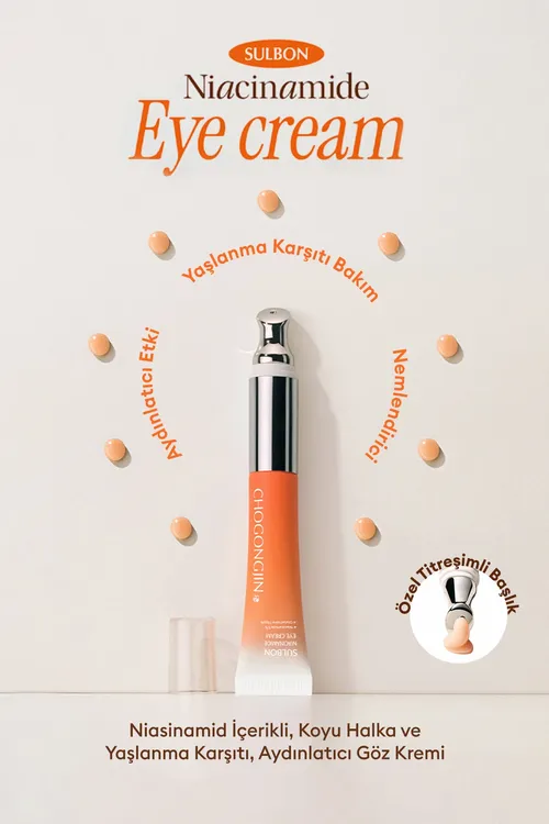 Niasinamid düzümli, garrylyga garşy aýdyňladyjy göz kremi CHOGONGJIN Sulbon Jin Niacinamide Eye Cream - 34312523