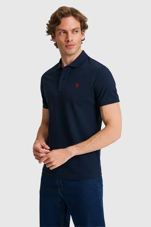 Toq gök ýönekeý erkek futbolkasy - 35477472 — surat 3/6