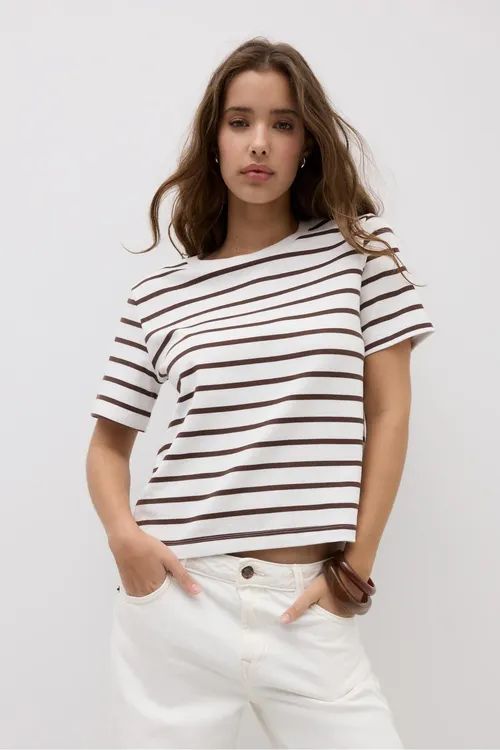 Zolagly, heavy weight, regular fit basic t-shirt - 34089388
