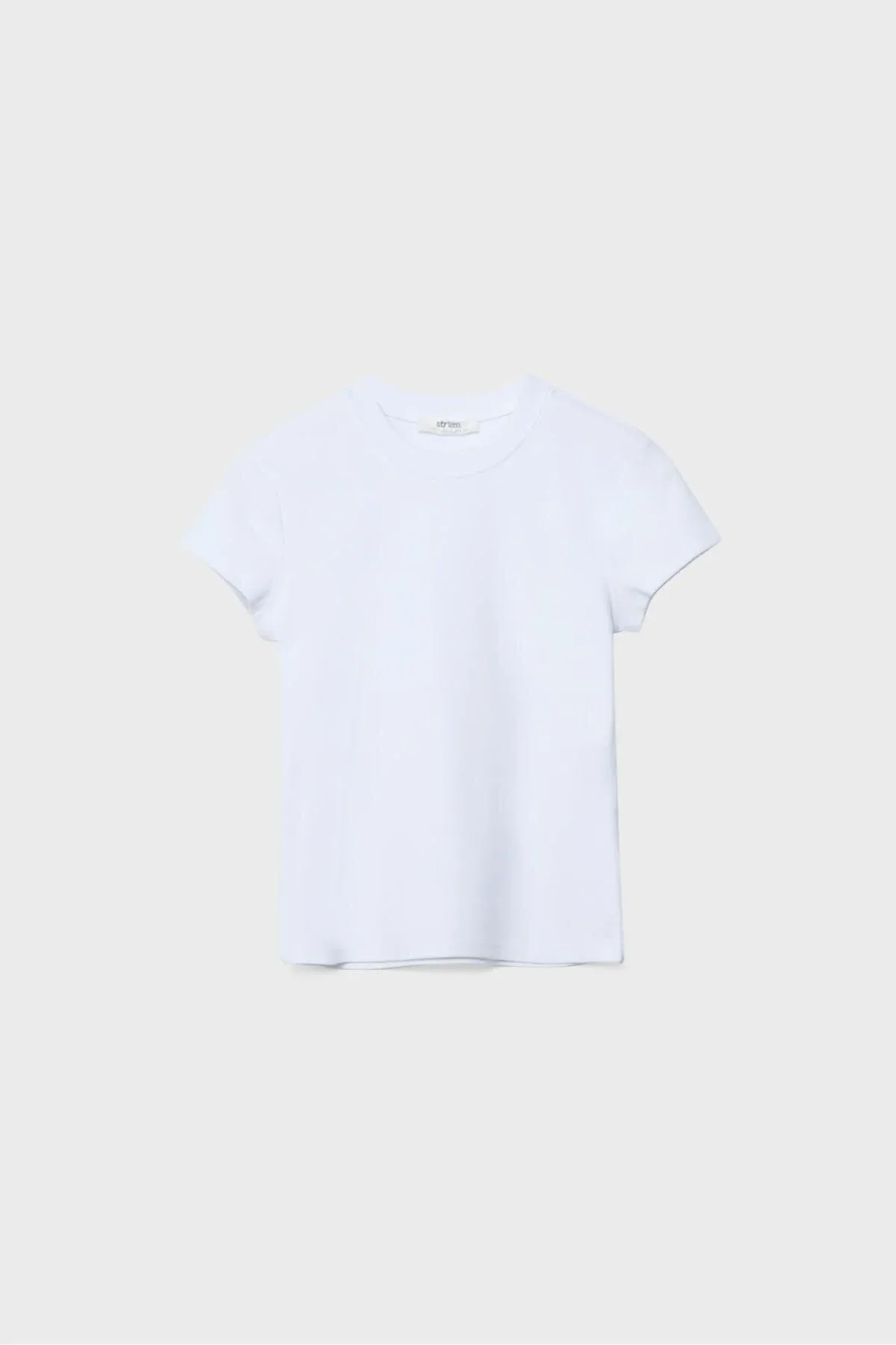 Basic gysga ýeňli tegelek ýaka t-shirt - 34089470 — surat 6/8