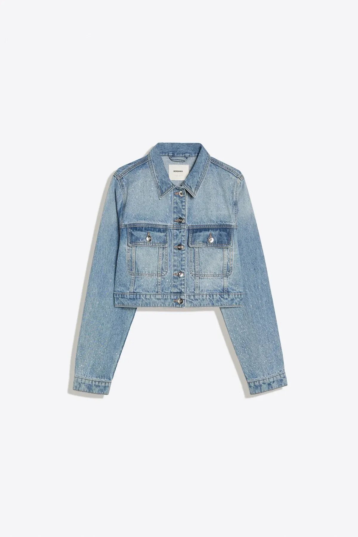 Ýalpyldawuk crop denim penjek - 36477283 — surat 1/2